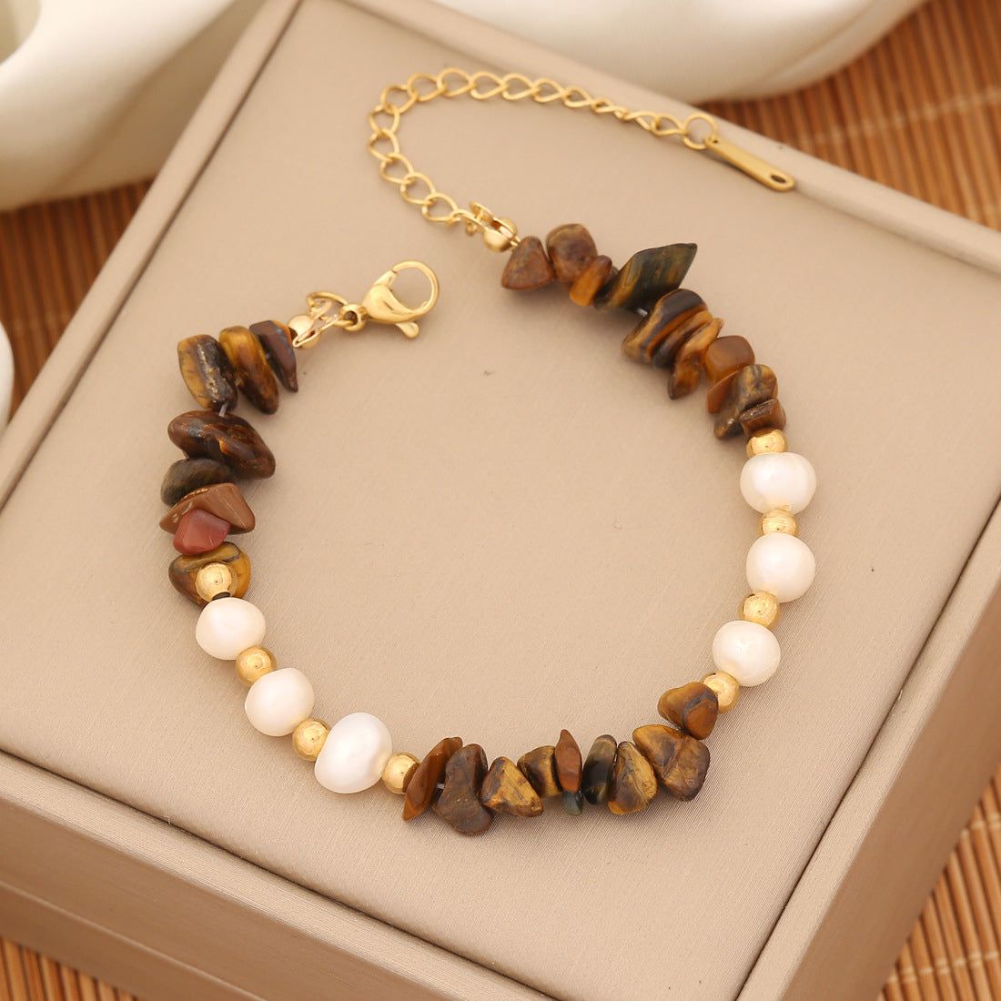 Pearl Wave Natural Stone Handmade Bracelets