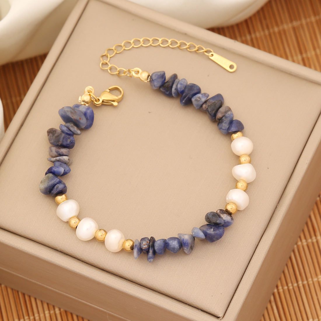 Pearl Wave Natural Stone Handmade Bracelets