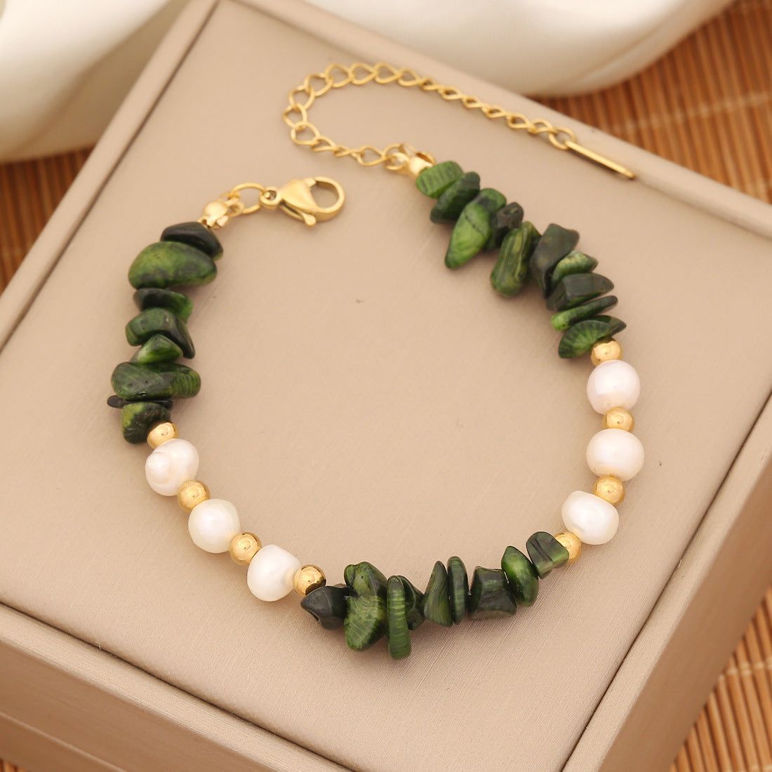 Pearl Wave Natural Stone Handmade Bracelets