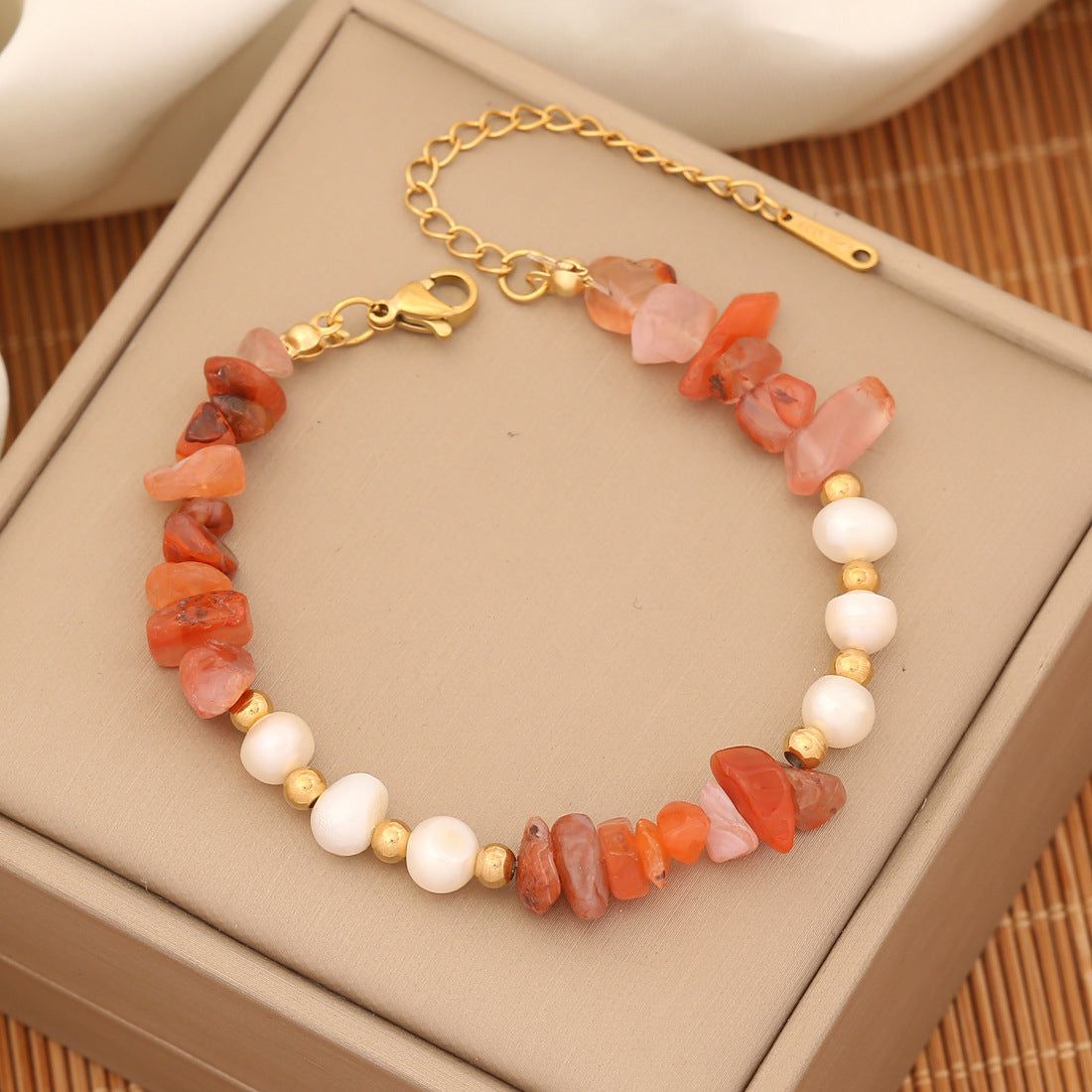 Pearl Wave Natural Stone Handmade Bracelets